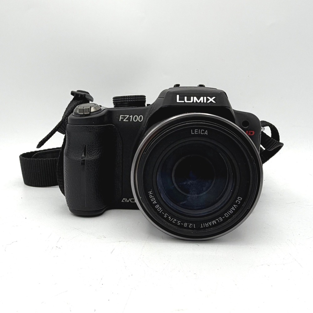 Panasonic Lumix DMC-FZ100 Digital Camera Black Leica‎ 24x Zoom HD READ